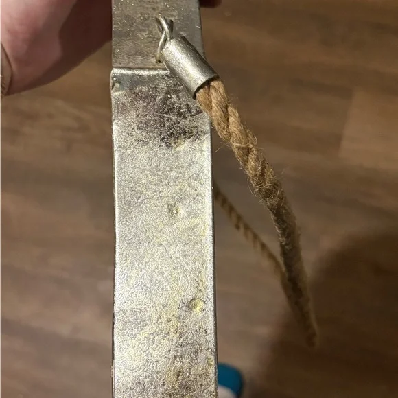 Silver Rope Hanging Mirror - Picture 4 of 5